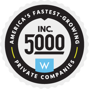 INC. 5000 America's Fastest Growing Private Compancies Badge
