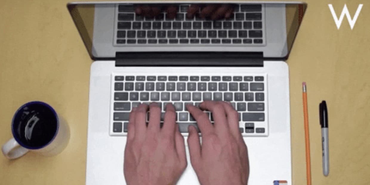 hands-typing