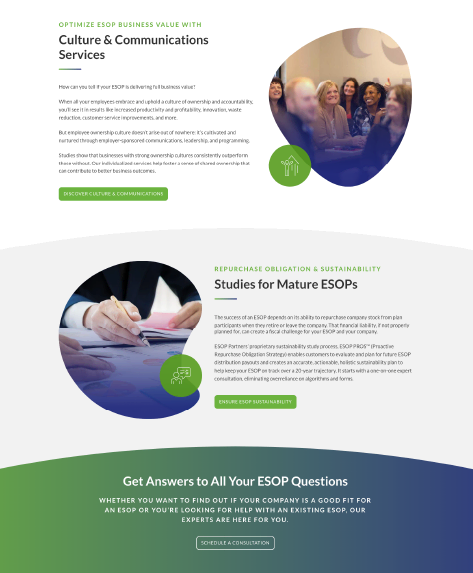 ESOP Website Redesign Case Study